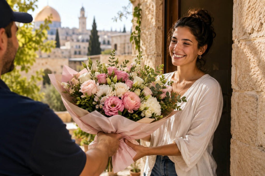 משלוח זר פרחים בירושלים